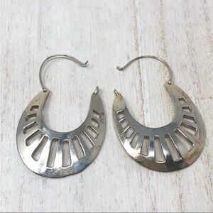 TAXCO sterling silver tribal style earrings, 15.2g